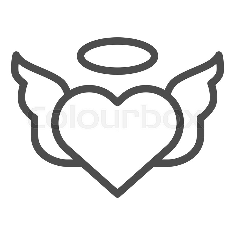 Heart With Pair Of Wings Line Icon Stock Vector Colourbox 800x800 Heart With Pair Of Wings Line Icon Stock Vector Colourbox