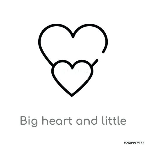 Big Heart Outline 500x500 Big Heart Outline