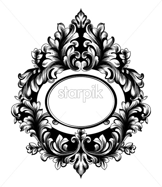 Baroque Oval Frame Vector French Luxury Rich Intricate Ornaments 520x600 Baroque Oval Frame Vector French Luxury Rich Intricate Ornaments
