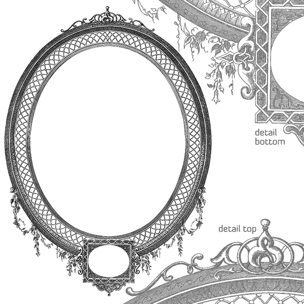 Vector Art Antique Oval Decorative Frame Highly Detailed 600x600 Vector Art Antique Oval Decorative Frame Highly Detailed