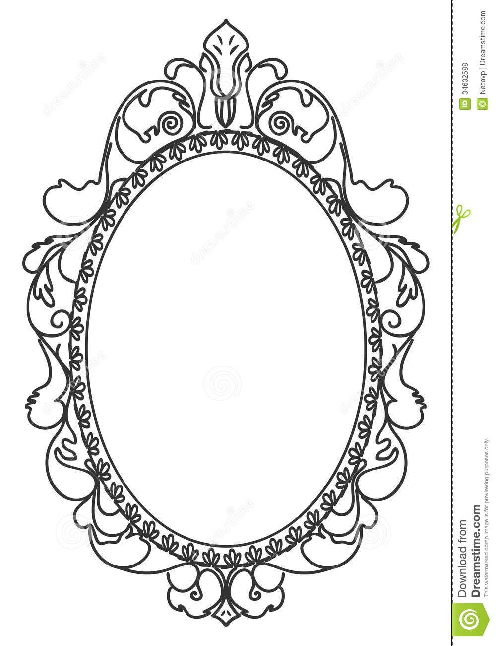 Vintage Oval Frames Vector 1000x1300 Vintage Oval Frames Vector