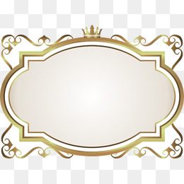 260x260 Gold Oval Frame, Frame Clipart, Golden