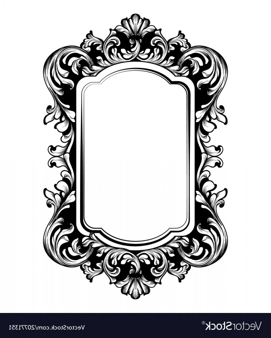 1039x1296 Oval Baroque Gold Picture Frame Vectors Catchsplace
