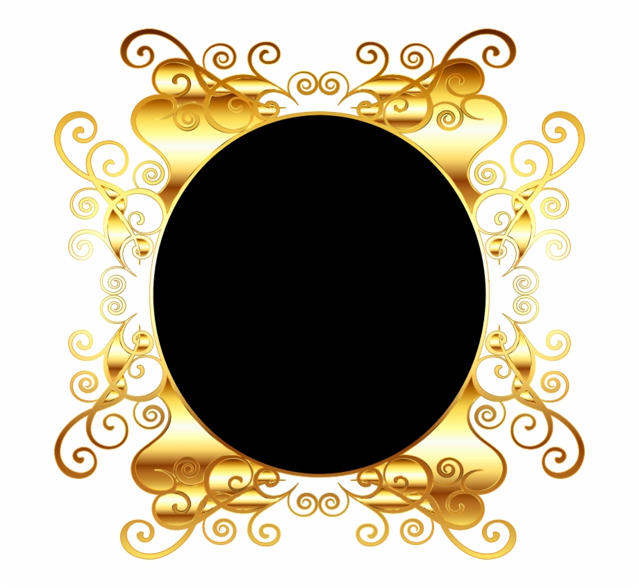 920x846 Oval Gold Frame Png Png Medium