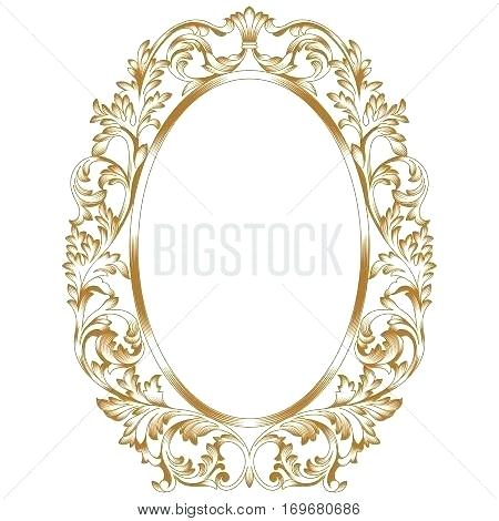 450x470 Baroque Oval Frame Picture Frames Stock Classic Series Vector