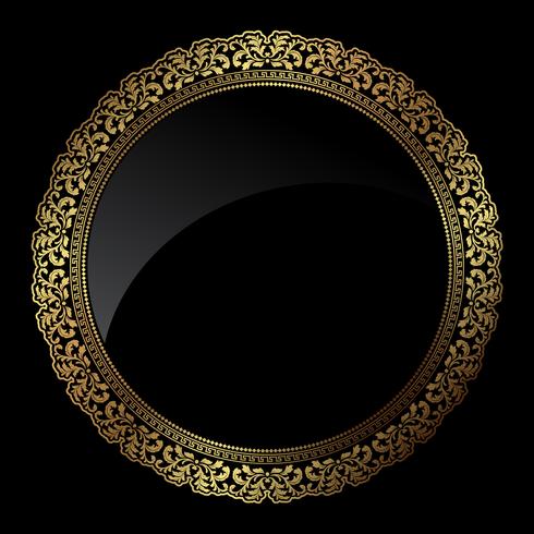 490x490 Circular Gold Frame
