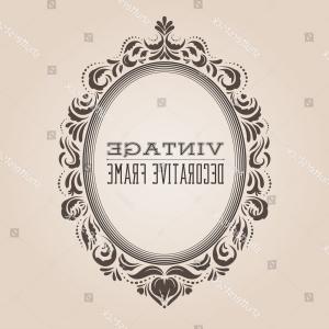 300x300 Vector Oval Vintage Frame Floral Sketch Handandbeak