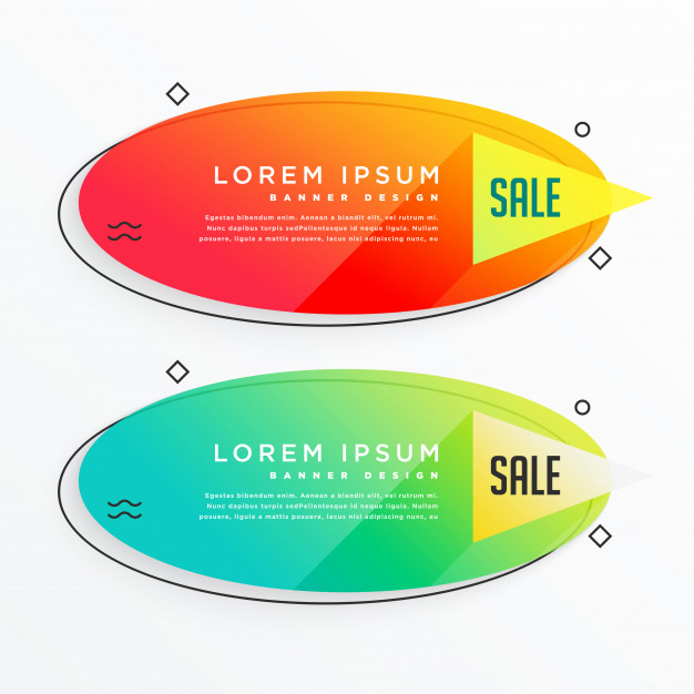 626x626 Oval Shape Sale Banner With Bright Colors Vector Premium Download