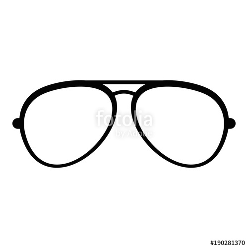 500x500 Oval Eyeglasses Icon Simple Illustration Of Oval Eyeglasses