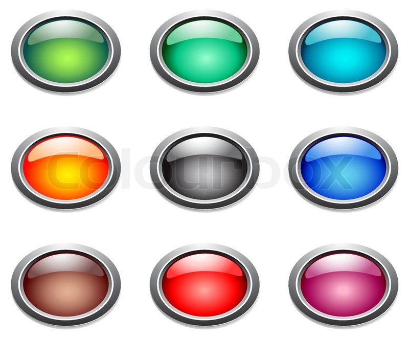 800x663 Vector Oval Color Buttons Stock Vector Colourbox