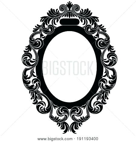 450x470 Baroque Oval Frame