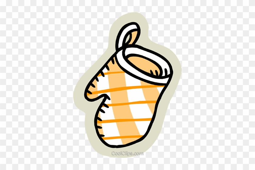 840x560 Oven Mitt Royalty Free Vector Clip Art Illustration