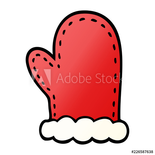 500x500 Cartoon Doodle Oven Mitts