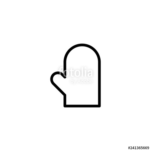 500x500 Oven Mitt Icon Vector Stock Image And Royalty Free Vector