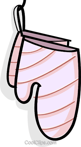 267x480 Oven Mitts Royalty Free Vector Clip Art Illustration