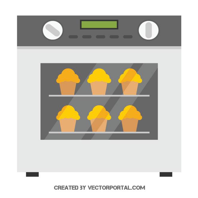 660x660 Oven Vector Image
