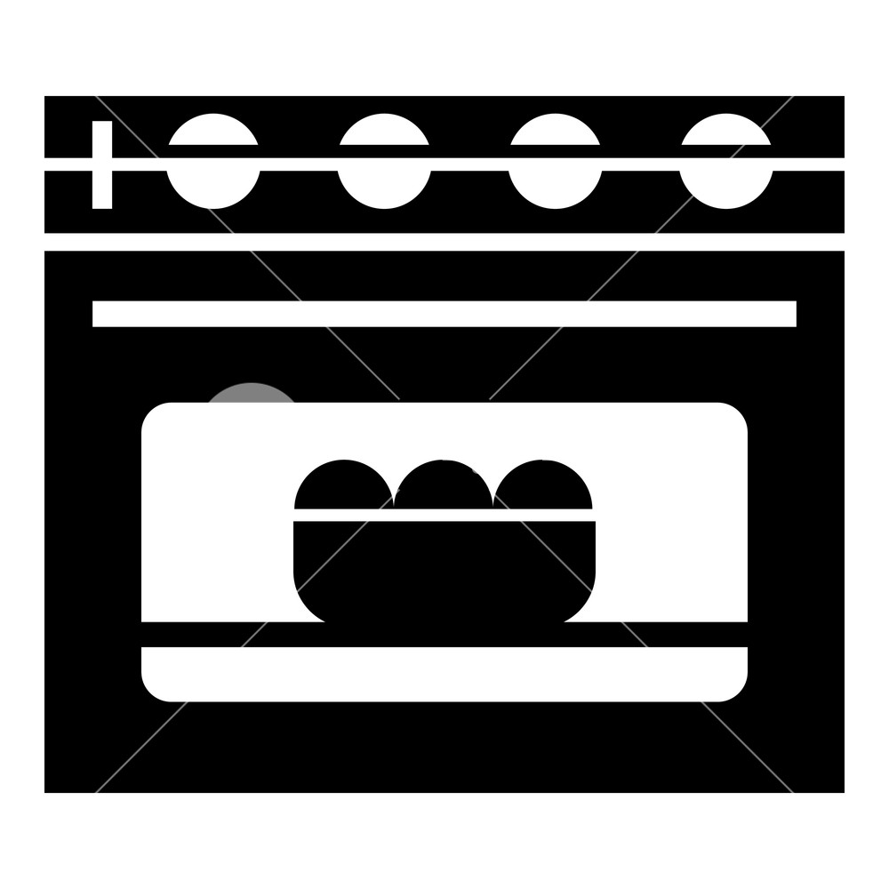 1000x1000 Cooked Bread In Oven Icon Simple Illustration Of Cooked Bread