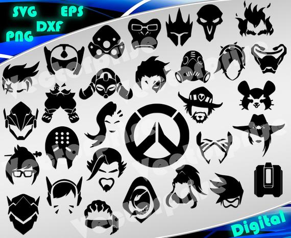 570x467 Overwatch Overwatch Logo Overwatch Clipart Silhouette Etsy