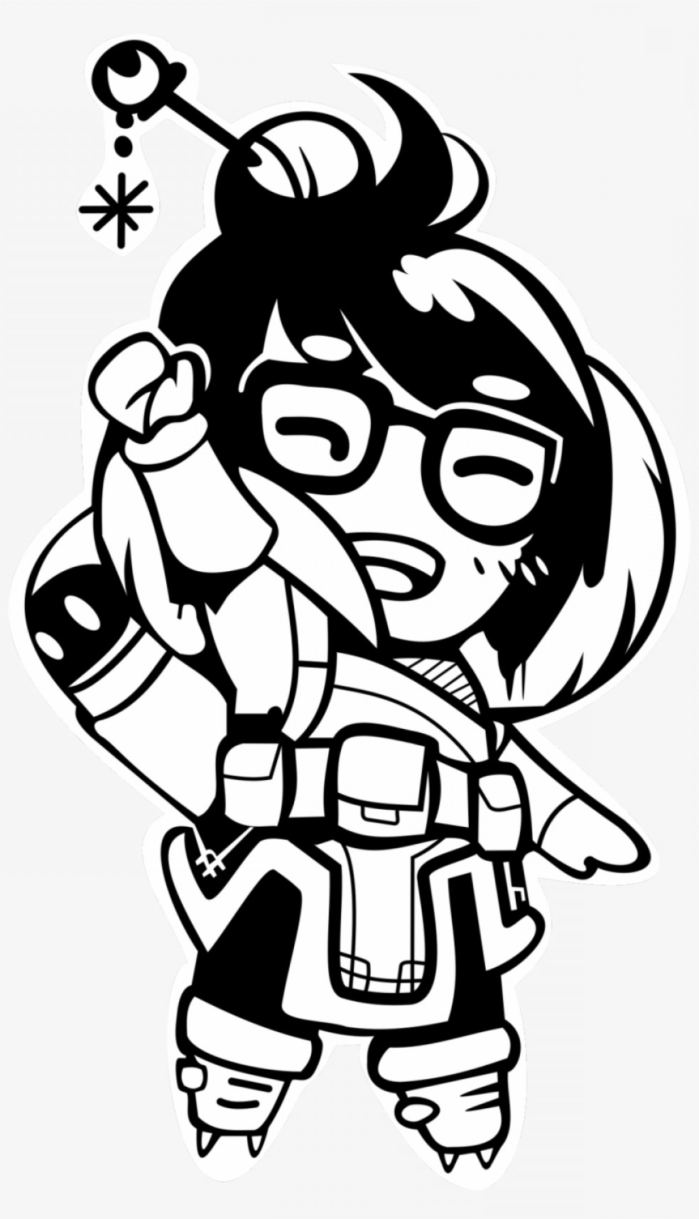 984x1716 Uqwoqoqqvector From Mei From Overwatch Sprays Scetch Really