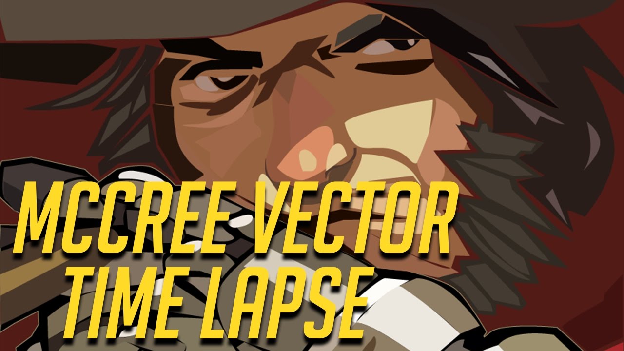 1280x720 Overwatch Art Mccree Vector Time Lapse