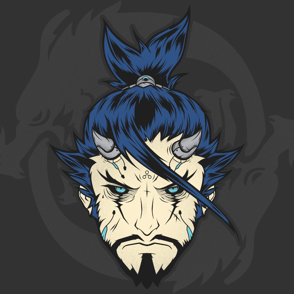 1000x1000 Overwatch Hanzo Vector Fan Art