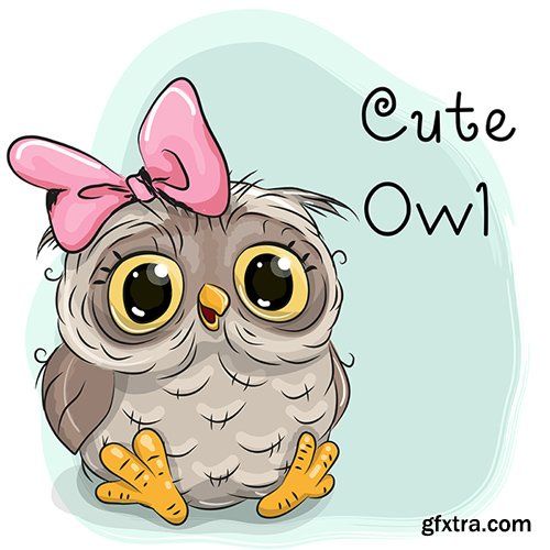 Cute Cartoon Owl Vector, Photoshop Psdafter Effects, Tutorials 500x500 Cute Cartoon Owl Vector, Photoshop Psdafter Effects, Tutorials