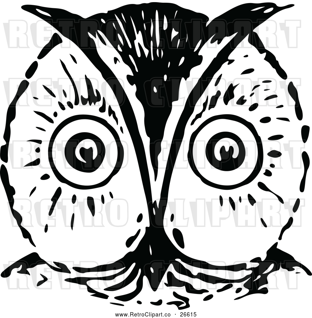 1024x1044 Vector Clip Art Of Retro Owl Face