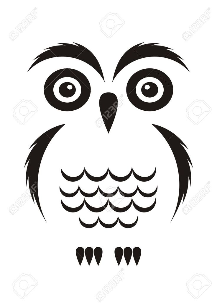 736x1041 Collection Of 'owl Face Silhouette' Download More Than Images