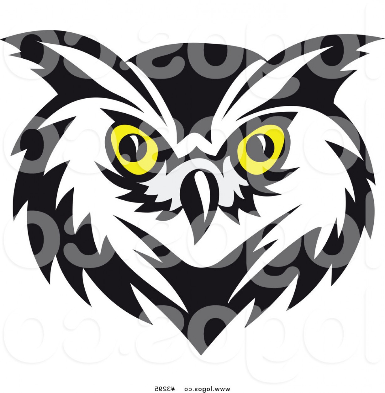 1228x1252 Owl Face Vector Sarahgardan