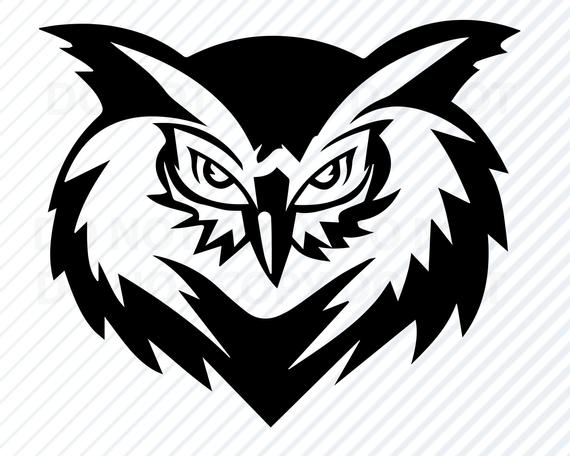 Owl Head Clipart Clip Art Silhouette Vector Images Etsy 570x456 Owl Head Clipart Clip Art Silhouette Vector Images Etsy