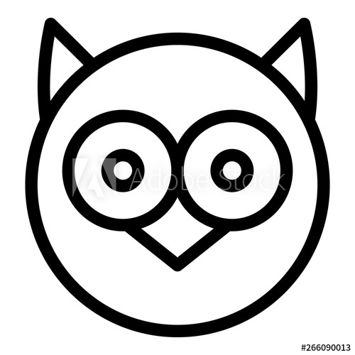 Round Owl Head Icon Outline Round Owl Head Vector Icon For Web 500x500 Round Owl Head Icon Outline Round Owl Head Vector Icon For Web