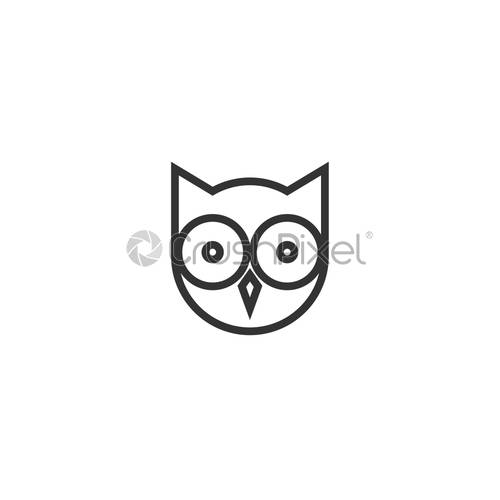 Owl Icon Graphic Design Template Vector, Stock Vector Crushpixel 500x500 Owl Icon Graphic Design Template Vector, Stock Vector Crushpixel