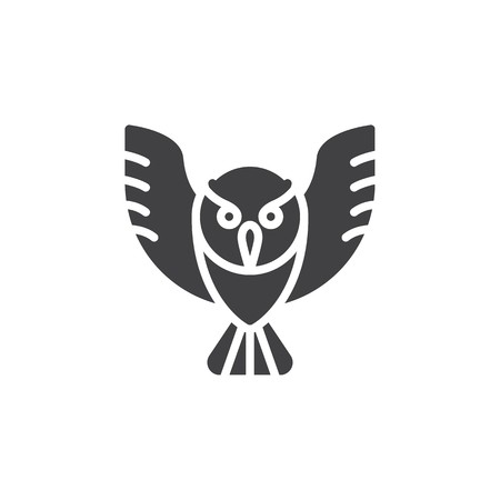 Owl Icon Vector, Filled Flat Sign, Solid Pictogram Isolated 450x450 Owl Icon Vector, Filled Flat Sign, Solid Pictogram Isolated