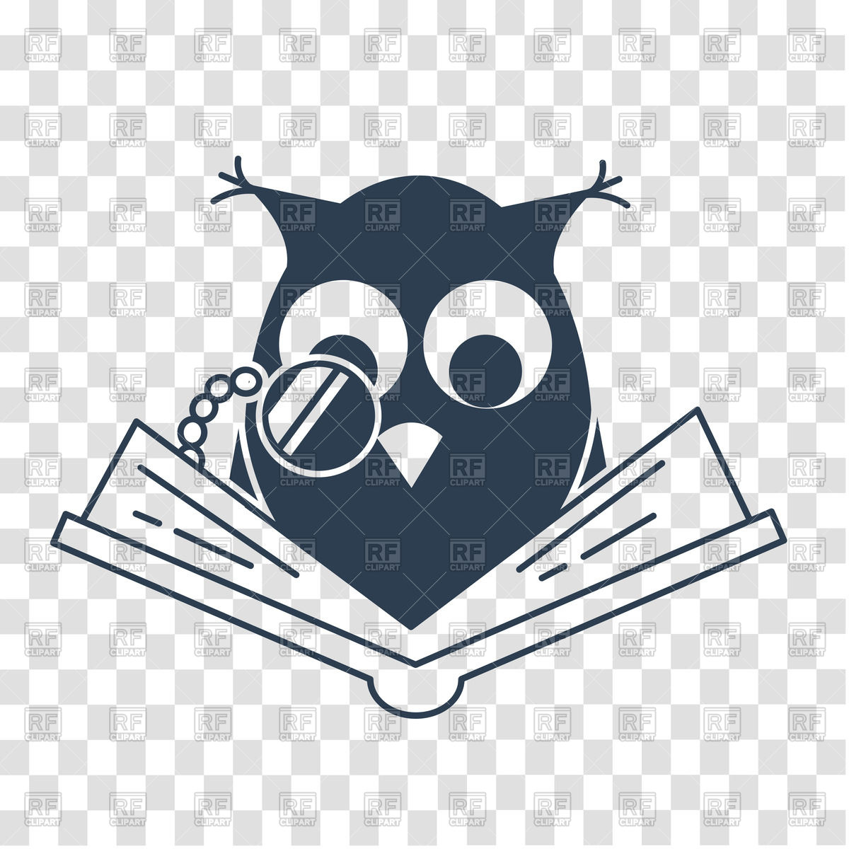 Owl Reading Book Icon Vector Image Of Plants And Animals 1200x1200 Owl Reading Book Icon Vector Image Of Plants And Animals