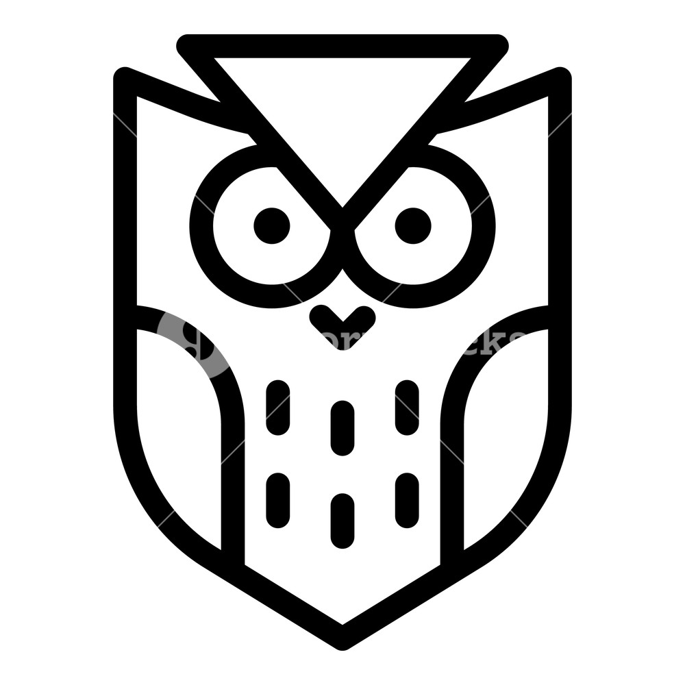 Coat Of Arms Of An Owl Icon Outline Coat Of Arms Of An Owl Vector 1000x1000 Coat Of Arms Of An Owl Icon Outline Coat Of Arms Of An Owl Vector