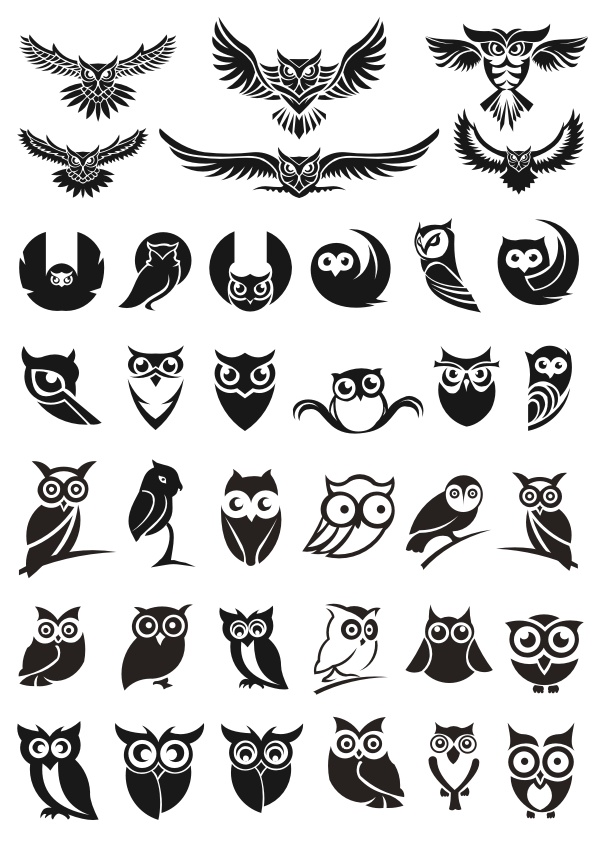 595x842 Owl Logo Template Free Vector Download In Cdr