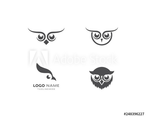 500x400 Owl Logo Vector