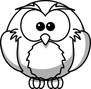 Owl Outline Clip Art 297x291 Owl Outline Clip Art
