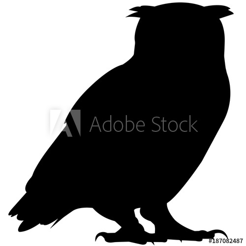 Owl Silhouette Vector at Vectorified.com | Collection of Owl Silhouette ...