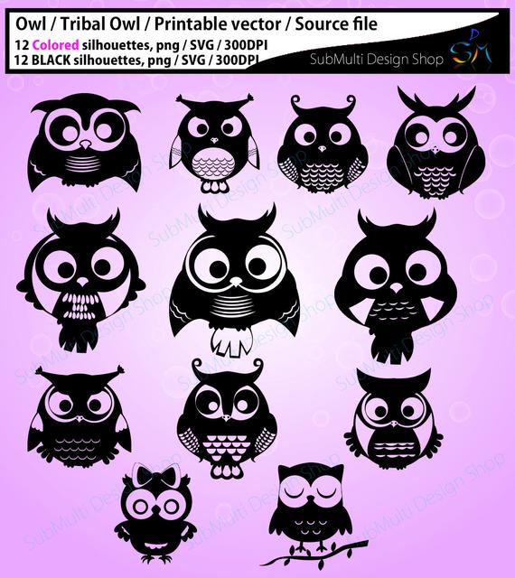 570x640 Owl Clipart Owl Silhouette Source Vector Owl