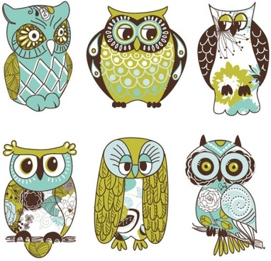 382x368 Vector Owl Silhouettes Free Vector Download