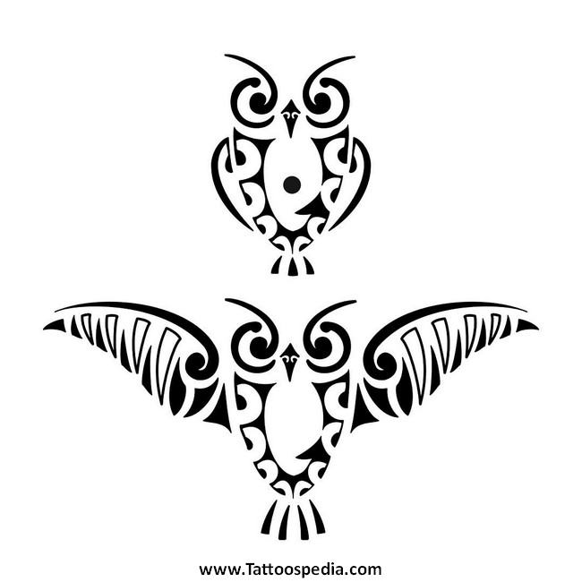 650x650 Owl Tattoo Vector