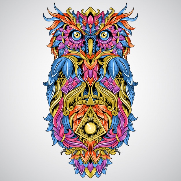 Owl Tattoo Vector at Vectorified.com | Collection of Owl Tattoo Vector ...