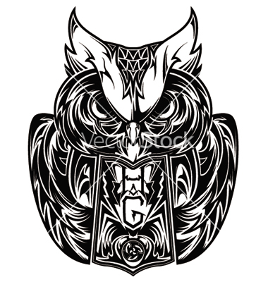 380x400 Owl Tattoo Vector Tattoo Collection