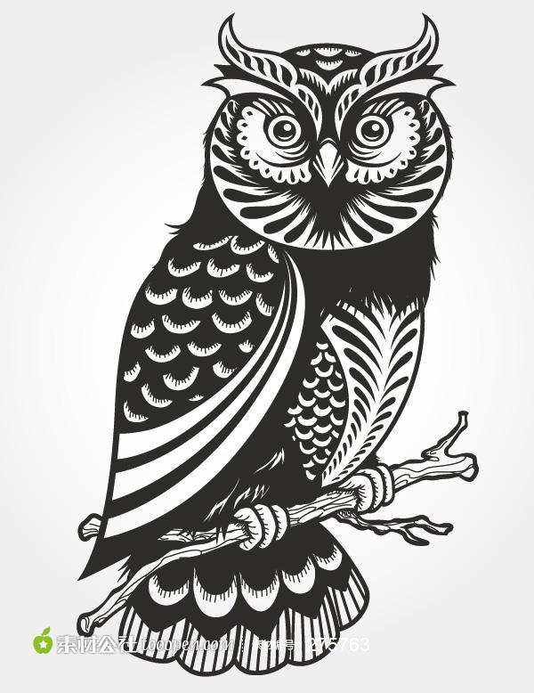 600x778 Owl Tattoo Vector Free Tattoo Collection