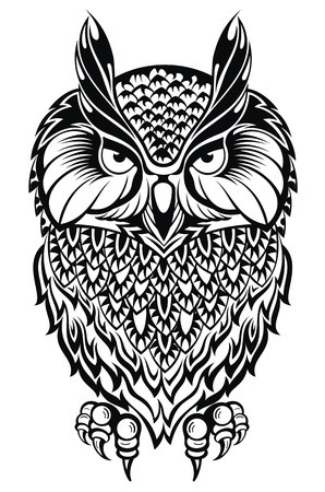 298x450 Owl Tattoo Owl Royalty Free Vector Graphics