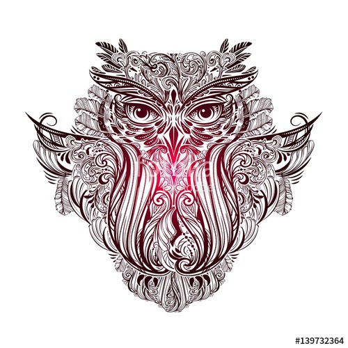 500x500 Vector Owl Tattoo Stock Image And Royalty Free Vector