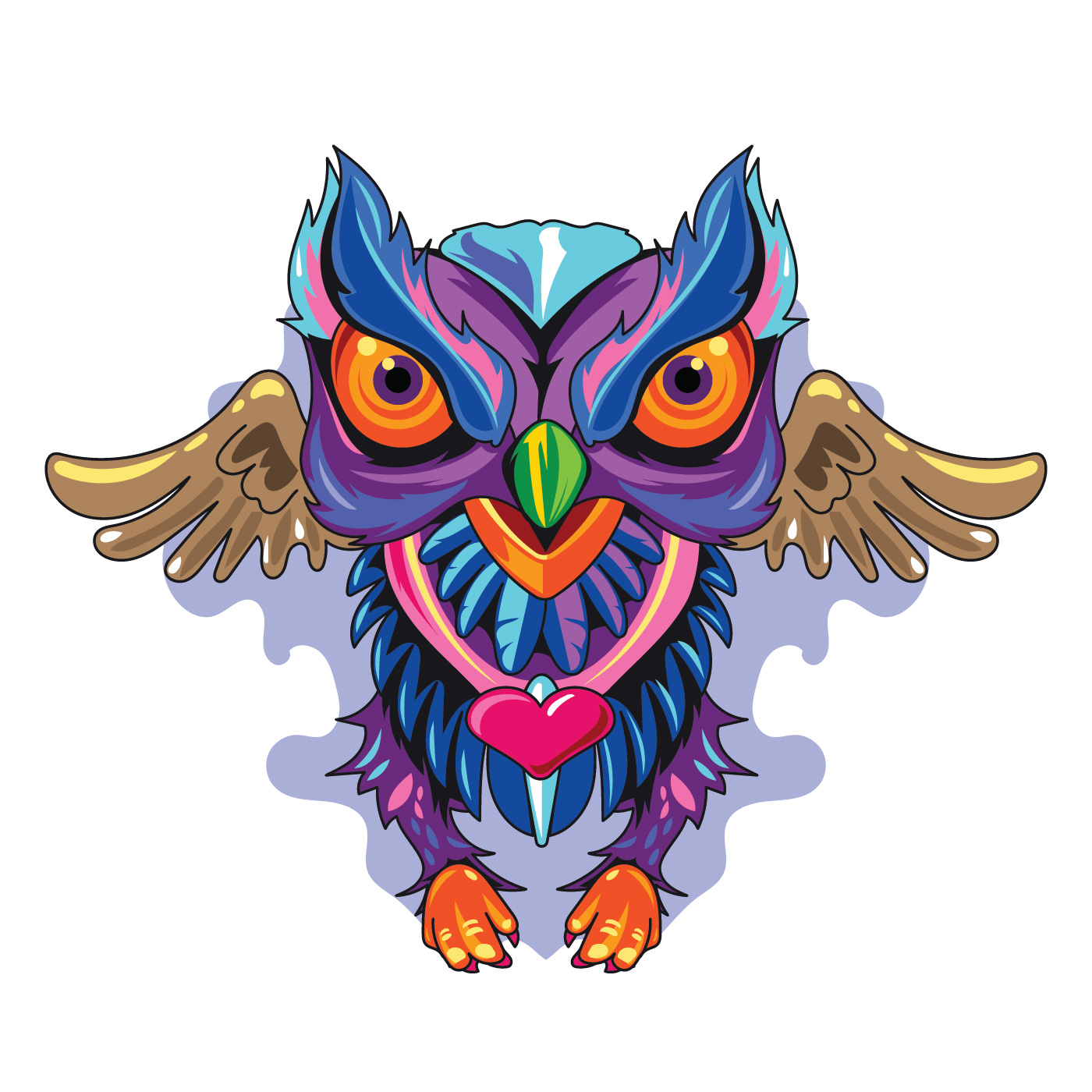 1400x1400 Owl Tattoo Free Vector Art Quotes Of The Day