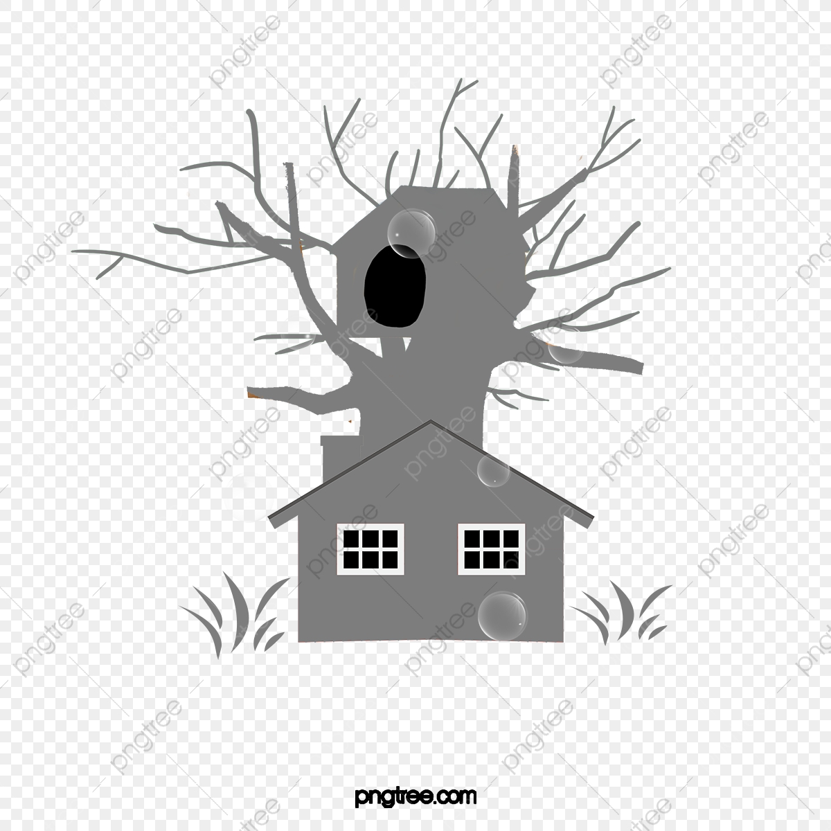 1200x1200 Vector Blue Owl Tree House, Blue Vector, Owl Vector, Tree Vector