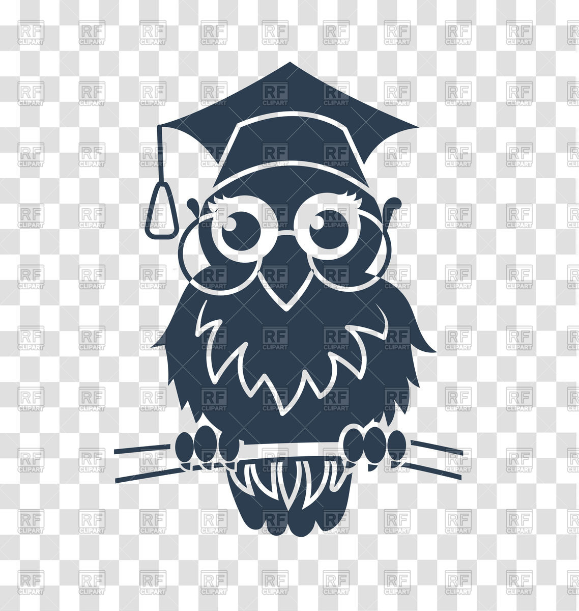 1138x1200 Icon Of Smart Owl In Graduation Hat Vector Image Of Plants